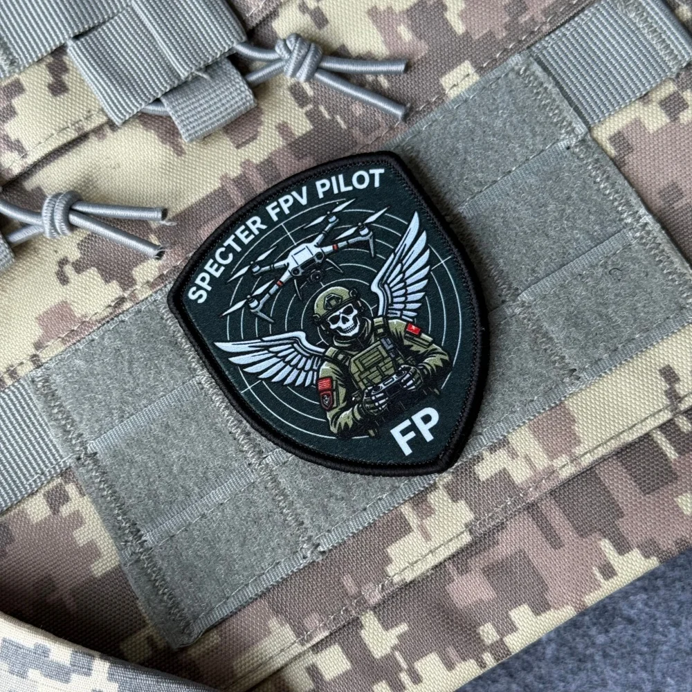 Parche táctico moral piloto FPV Specter – Velcro para mochila militar - imagen 3