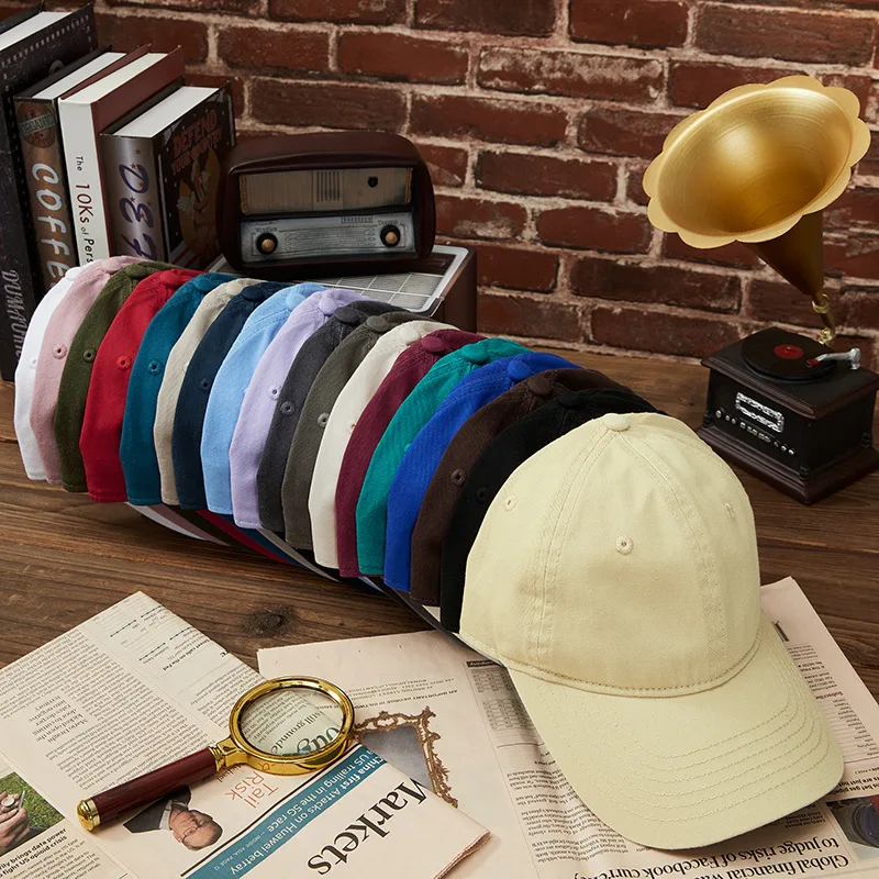 Gorra de béisbol algodón lavado visera precurvada estilo camionero - imagen 3