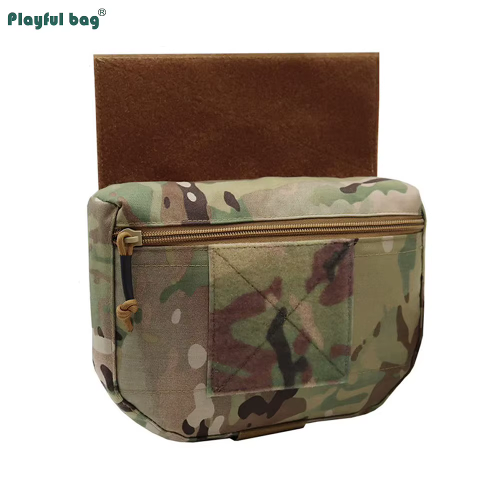 Chaleco táctico MOLLE modular portaplacas con bolsas y cinturón - imagen 4