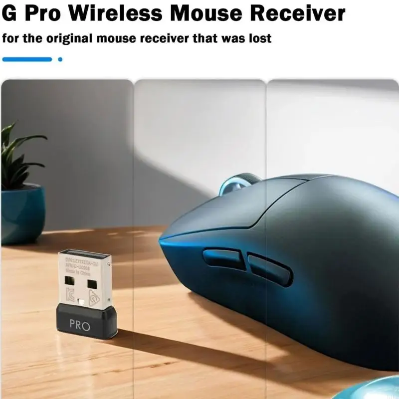 Receptor conectado a un puerto USB de portátil