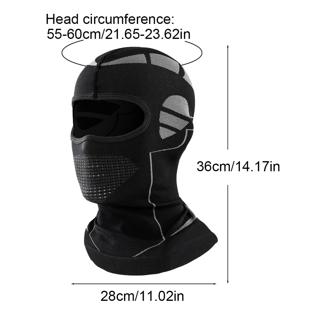Pasamontañas térmico elástico transpirable unisex para esquí y pesca - imagen 4