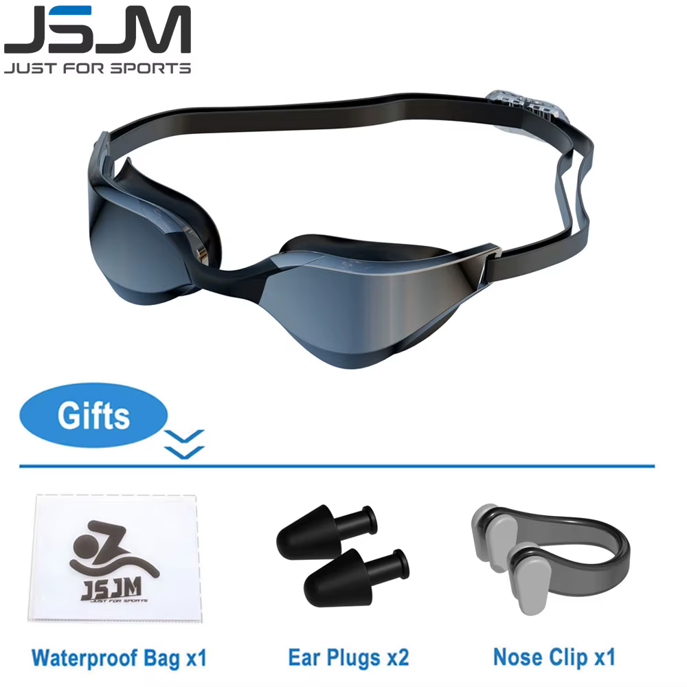 JSJM Gafas Natación Pro HD Antivaho Silicona Ajustables - imagen 5