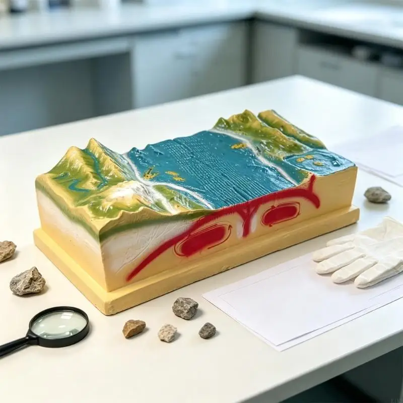 Maqueta topográfica 3D de terreno para enseñanza de geografía - imagen 5