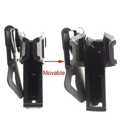 Funda táctica Glock 17 con linterna y láser para cinturón derecho