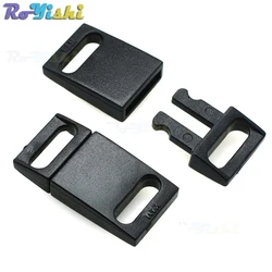 Hebilla de plástico negra para paracord y correas tácticas MOLLE