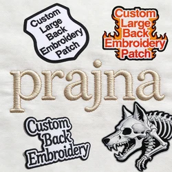 Prajna parche termoadhesivo bordado personalizado rocker para espalda