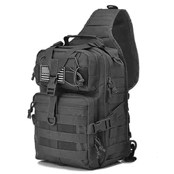Bolso de pecho táctico Oxford gran capacidad con correa compresión