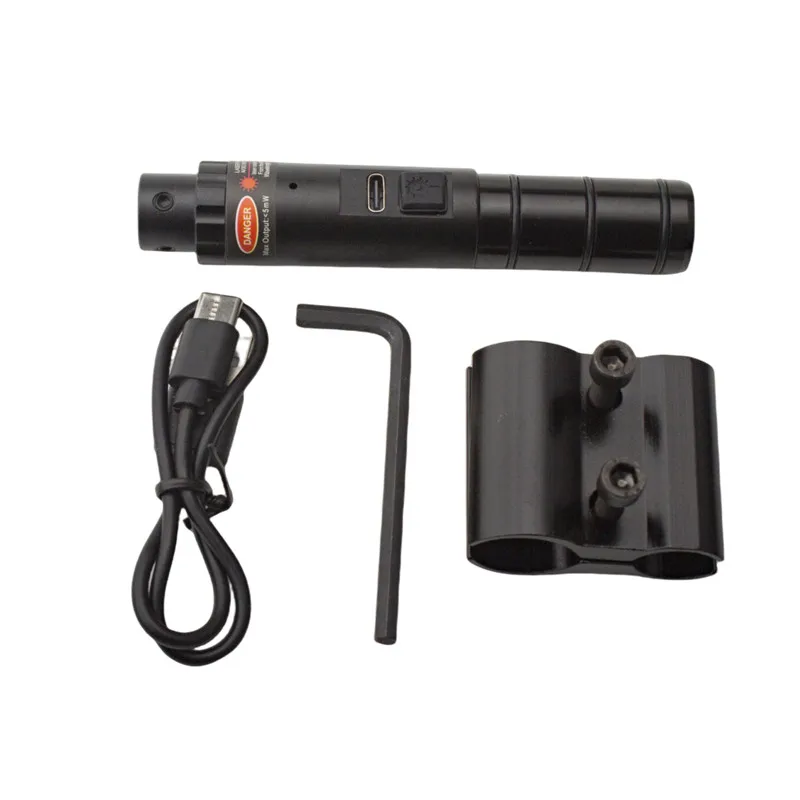 Mira láser roja táctica con carga USB compatible Picatinny/Weaver - imagen 4