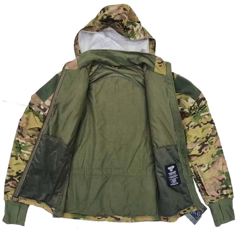 AU UAF Chaqueta de concha camuflaje suave, ligera con capucha - imagen 2