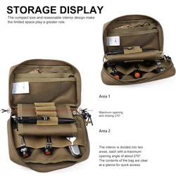 Bolsa táctica MOLLE utilitaria EDC mini para pechera y chaleco