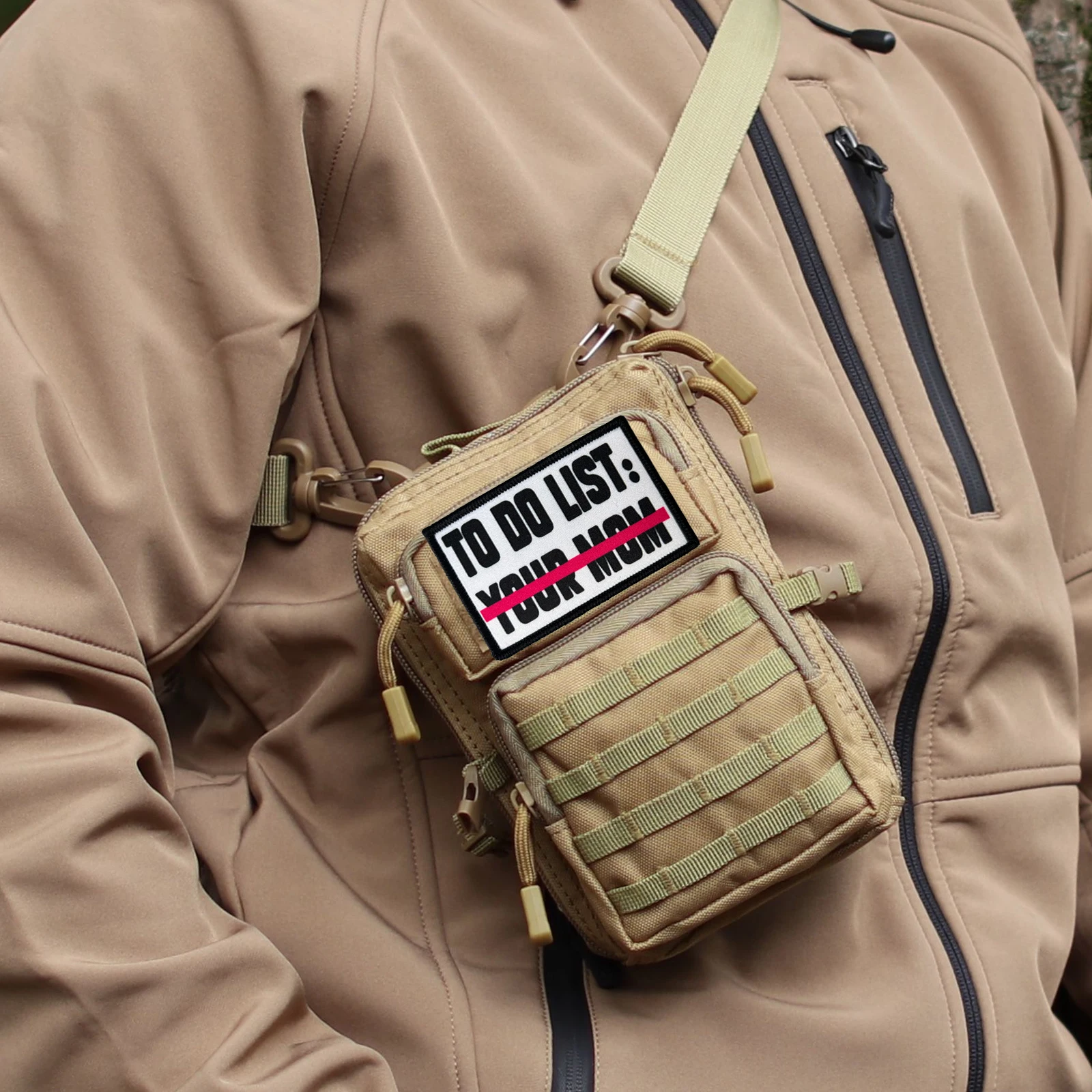 Parche táctico velcro adhesivo modular para mochila o chaleco - imagen 5