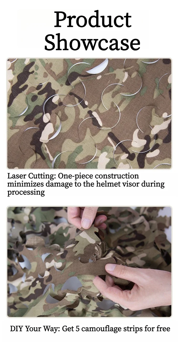 Cobertura camuflada para integrar la silueta