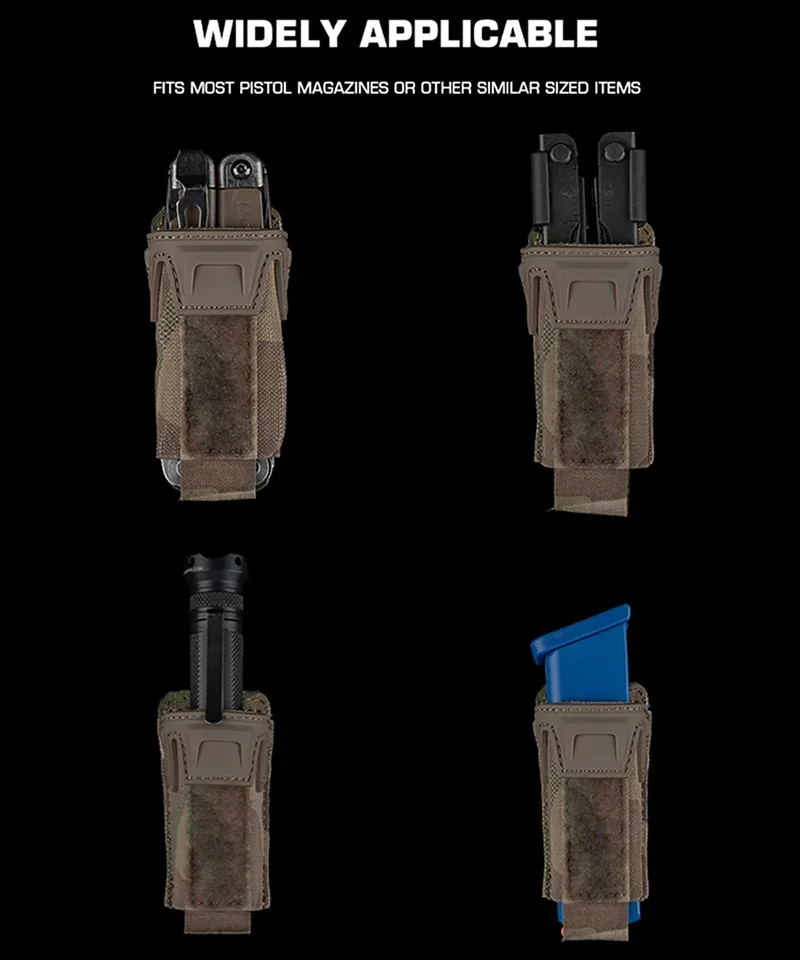 Portacargador en uso con cargador insertado