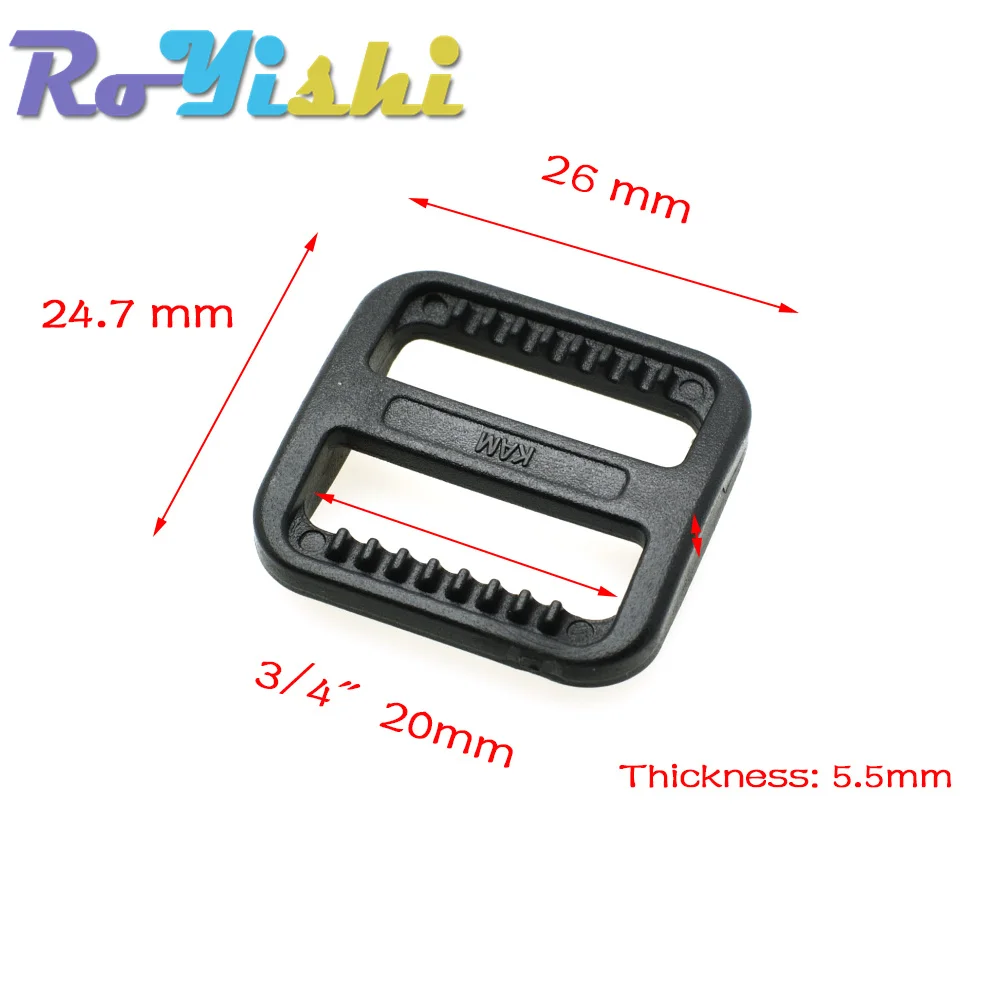 Hebilla rápida triple negra ajustable – Táctica para correa
