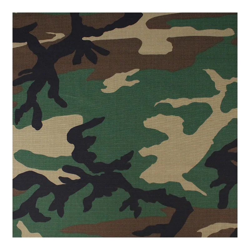 Tela NYCO ripstop Woodland camuflaje táctico para bolsas y chalecos - imagen 3
