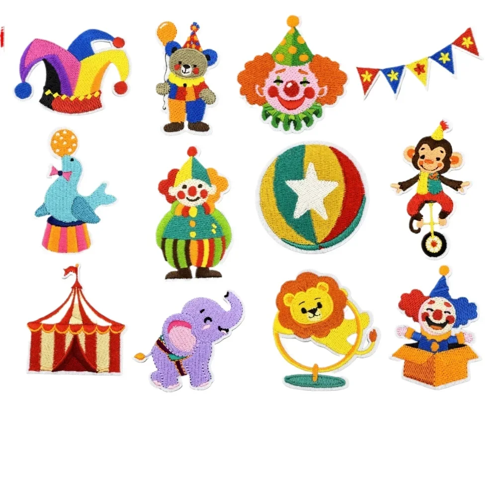 Parche termoadhesivo payaso circense de dibujos animados Carnaval - imagen 3