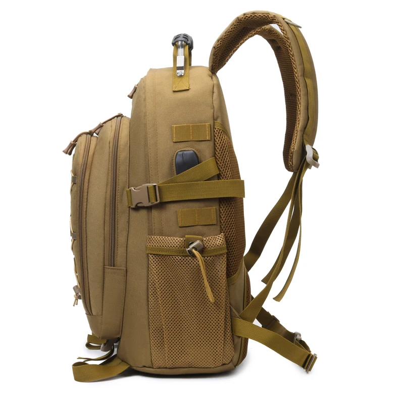 Mochila táctica 1000D impermeable camuflaje carga USB al aire libre - imagen 5