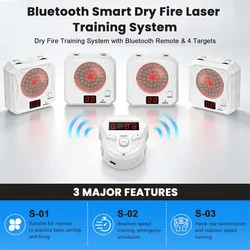 Sistema de entrenamiento láser de tiro en seco con Bluetooth y mando
