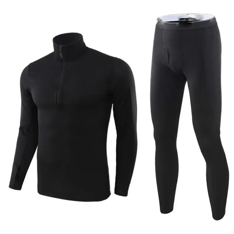 Calzoncillos largos térmicos tácticos sin costuras hombre invierno