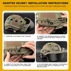 Gafas protectoras tácticas polarizadas UV ajustables – Caza airsoft