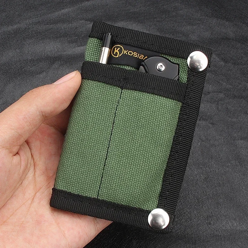 Monedero táctico EDC plegable para exteriores, clip tarjetas - imagen 3
