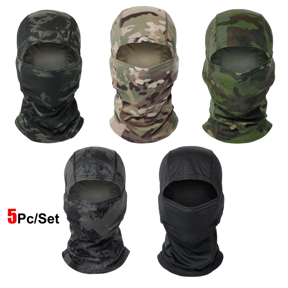 Pasamontañas camuflaje máscara facial completa multifunción táctica
