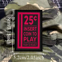 Parche moño táctico con gancho y bucle para mochila militar airsoft