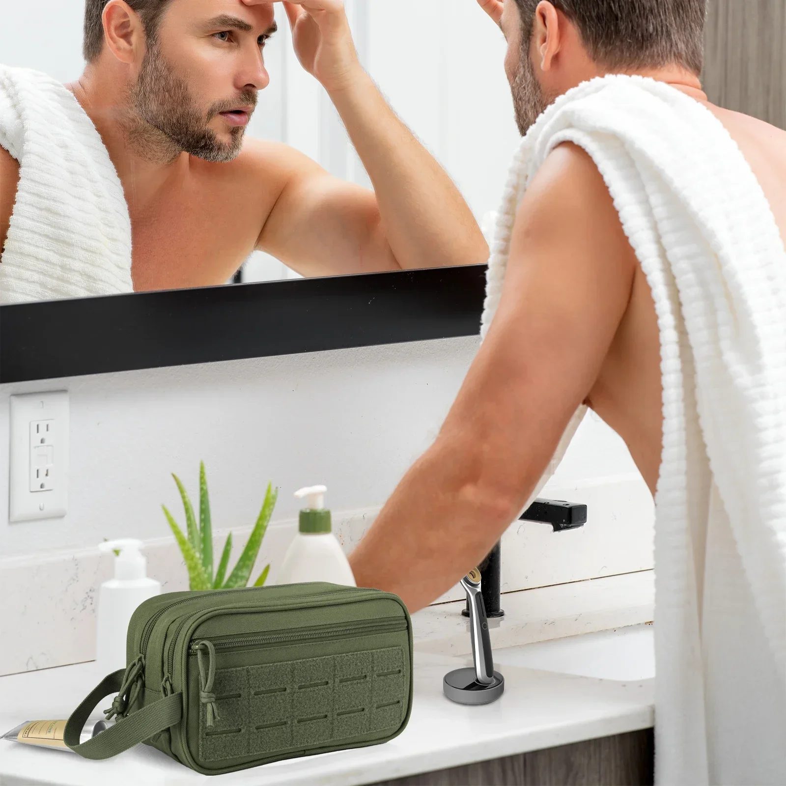 Neceser táctico de primeros auxilios MOLLE EDC – Dopp higiene - imagen 4