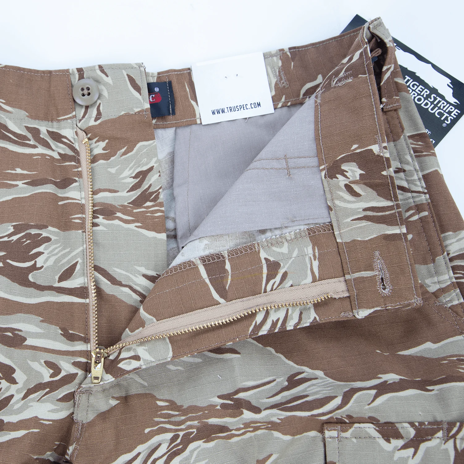 Pantalones cortos táctica camuflaje tigre con cremallera metálica - imagen 4