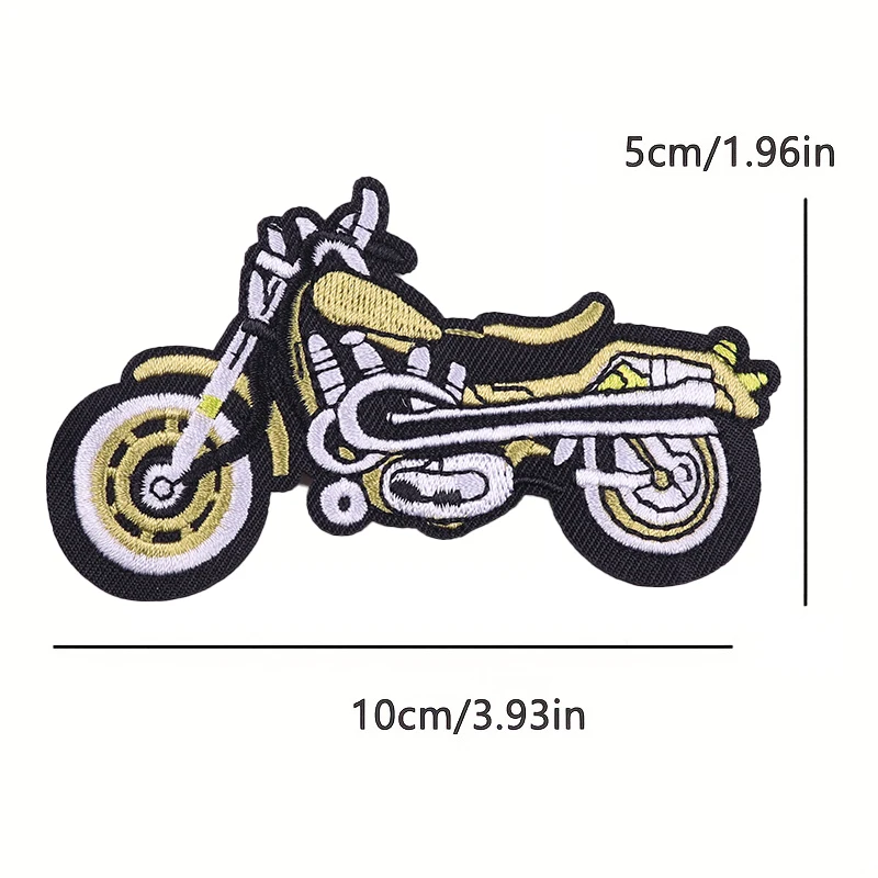 Parches termoadhesivos vintage chopper bordados para chaqueta - imagen 4