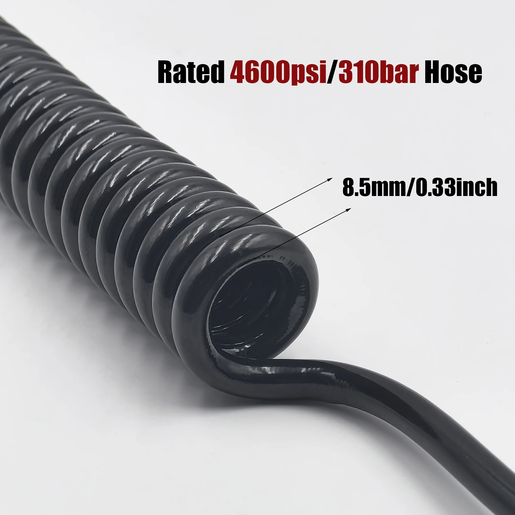 Manguera HPA flexible de bobina con conexión rápida para airsoft - imagen 5
