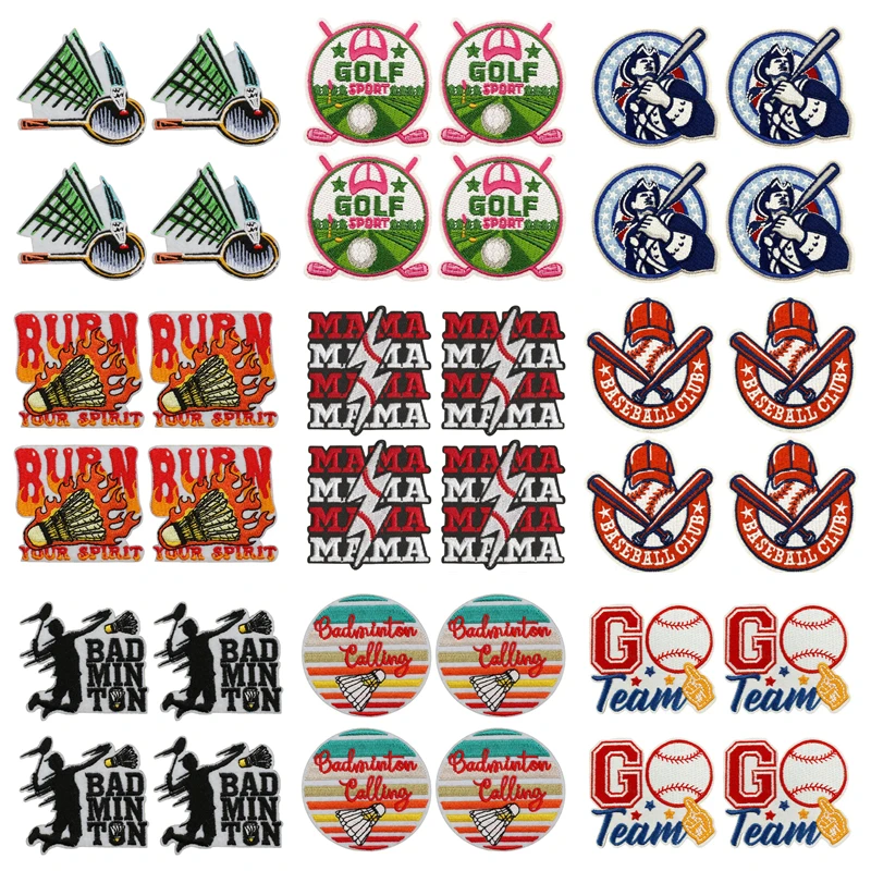 Parches bordados de temática deportiva