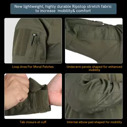 KRYDEX G4 Combat Shirt – Camisa táctica Ranger con coderas