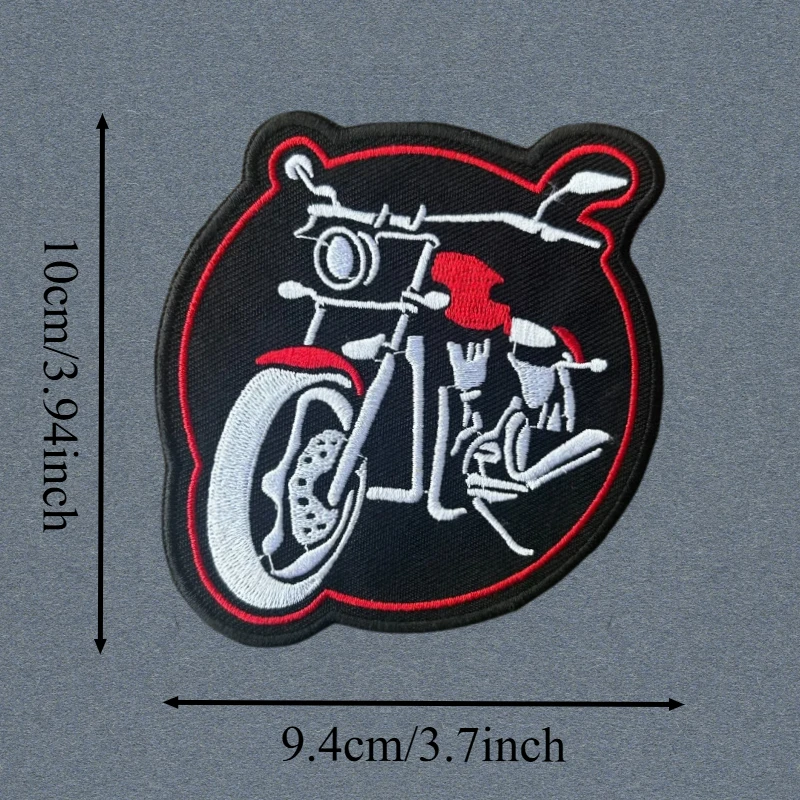Parche bordado motociclista táctico gancho y bucle para mochila - imagen 2