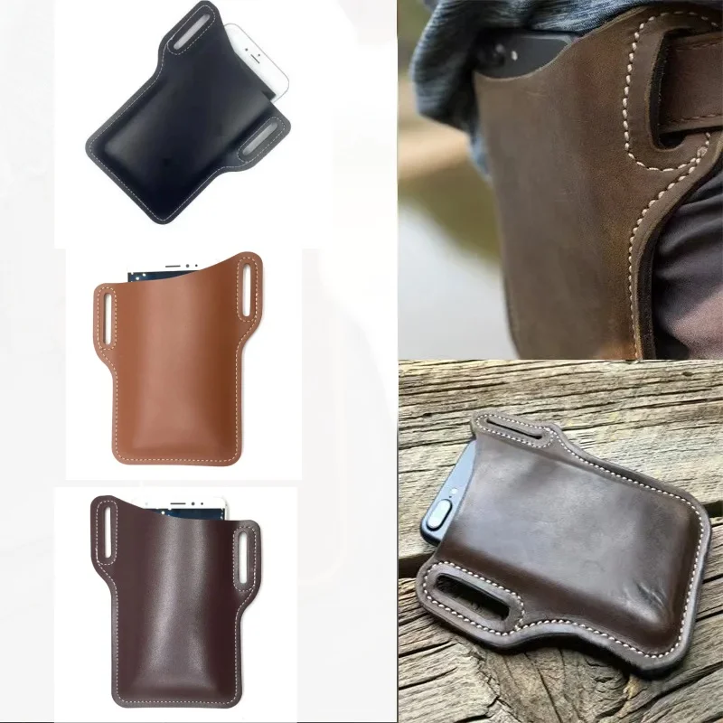 Riñonera táctica móvil hombre, bolso de cintura para teléfono portátil