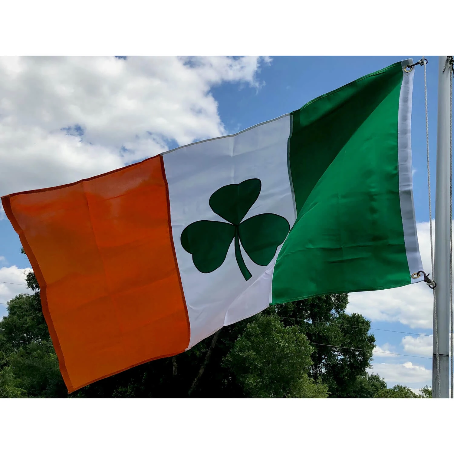 Bandera trébol San Patricio Irlanda decorativa - imagen 4