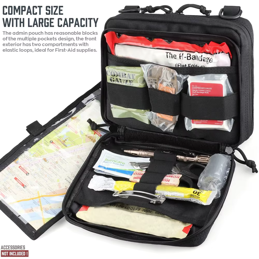 Riñonera táctica MOLLE admin multifuncional EDC para exterior - imagen 4