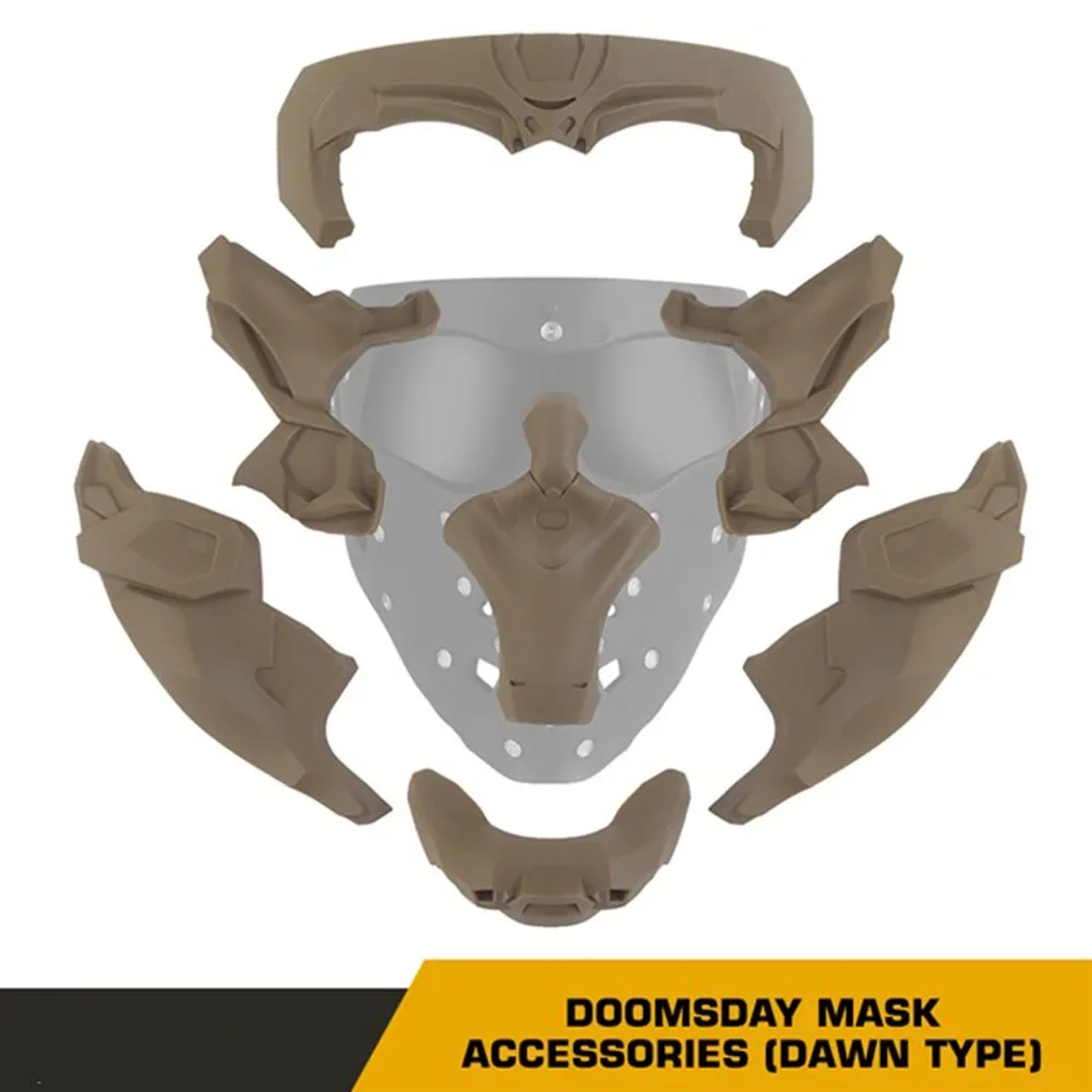Máscara táctica Doomsday protección airsoft paintball - imagen 4