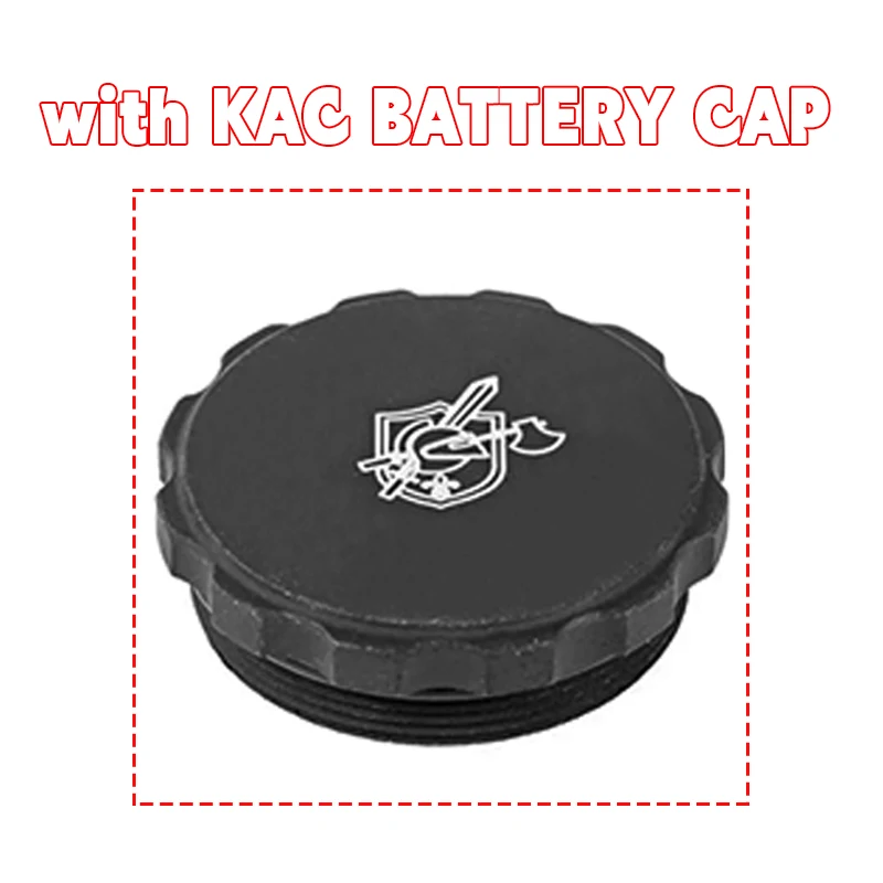 Tapa de batería estilo KAC montada en red dot sight Evolution Gear