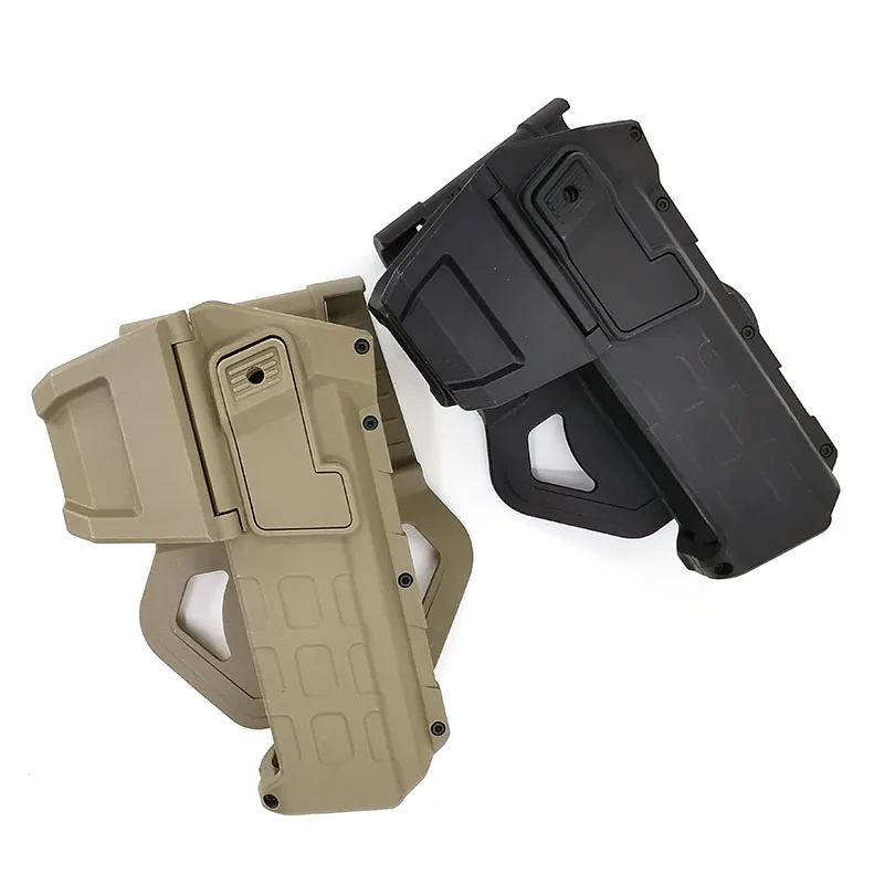 Funda táctica Glock 17 con linterna y láser para cinturón derecho - imagen 5