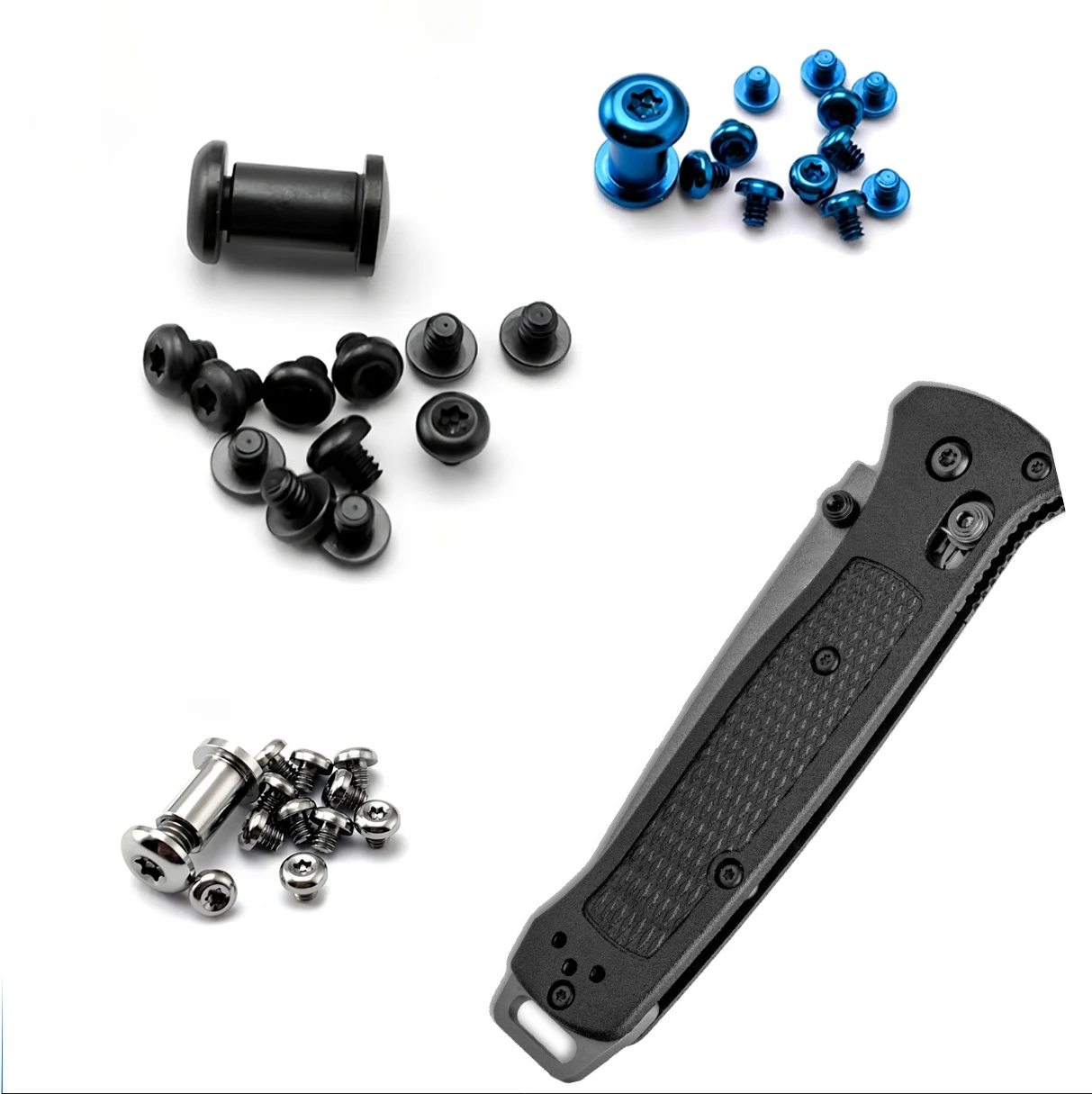 Tornillos de repuesto para Benchmade 537 Bailout en titanio