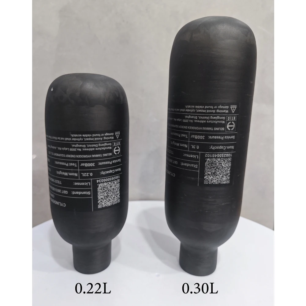 Botella de buceo carbono HPA 300 bar 0.22-0.3L alta presión - imagen 5