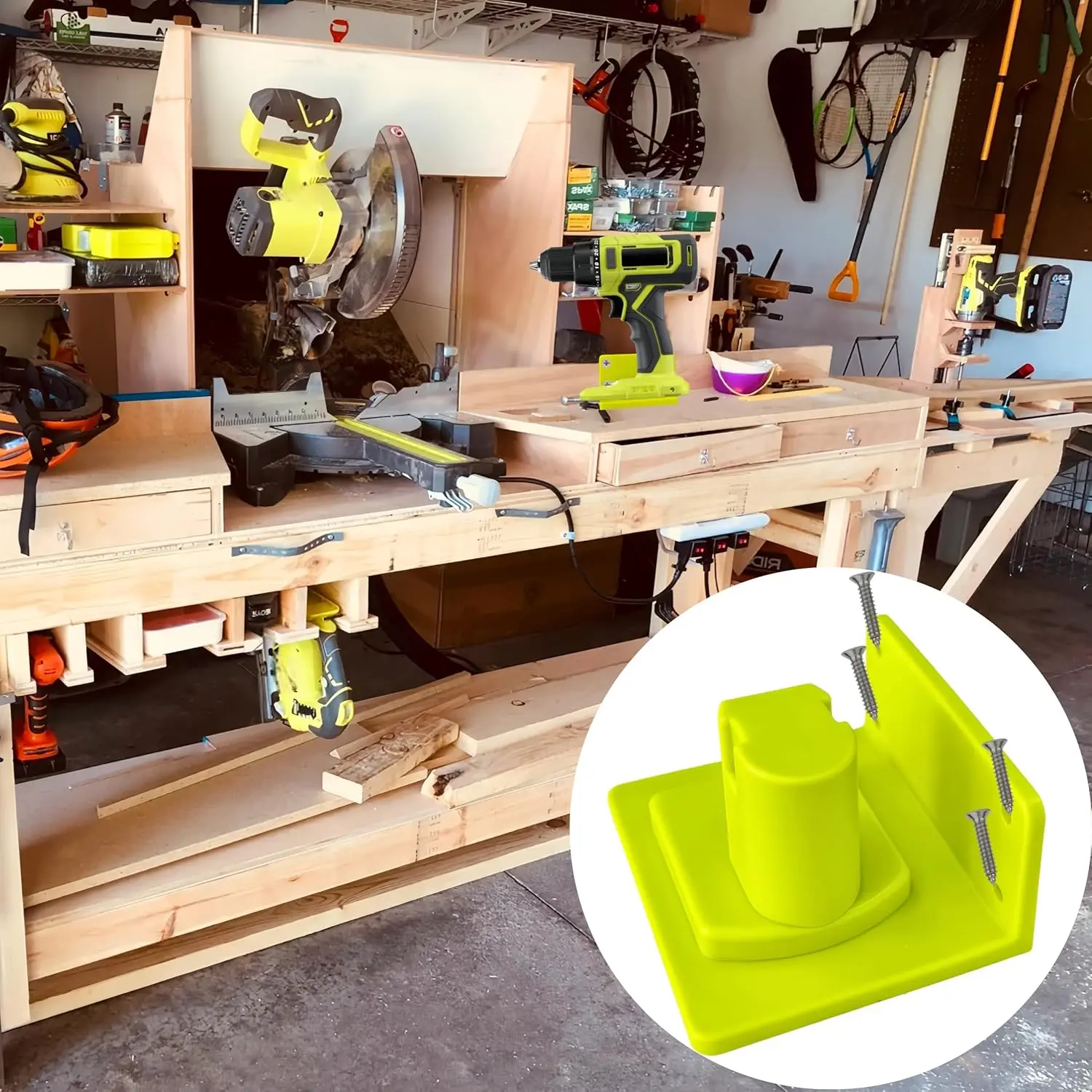 Ryobi Soporte de pared para taladro 18V y herramientas - imagen 5
