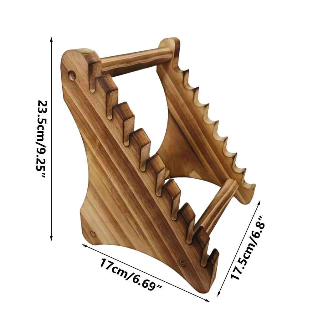 Organizador de cuchillos de madera con soporte para cocina y caza - imagen 5