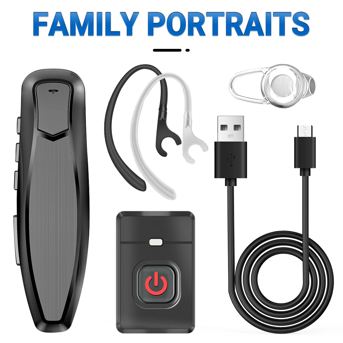 ABBREE Auriculares Bluetooth PTT para Baofeng y Quansheng - imagen 2