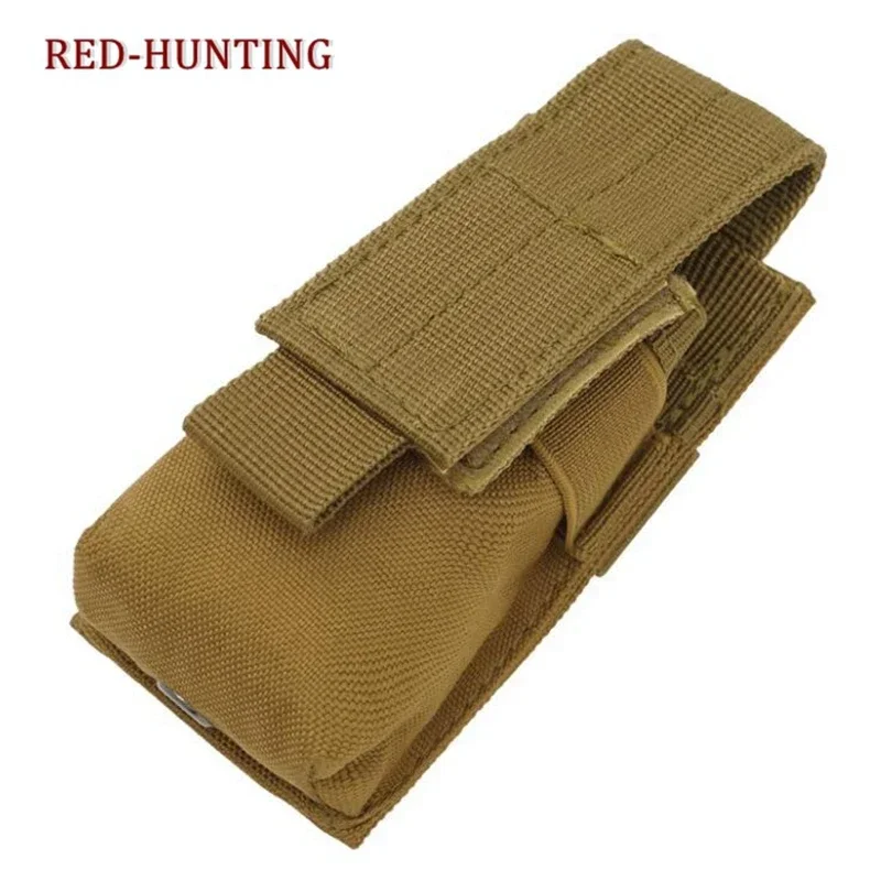HUNNING Bolsa táctica MOLLE para linterna de nylon 600D con sujeción - imagen 4