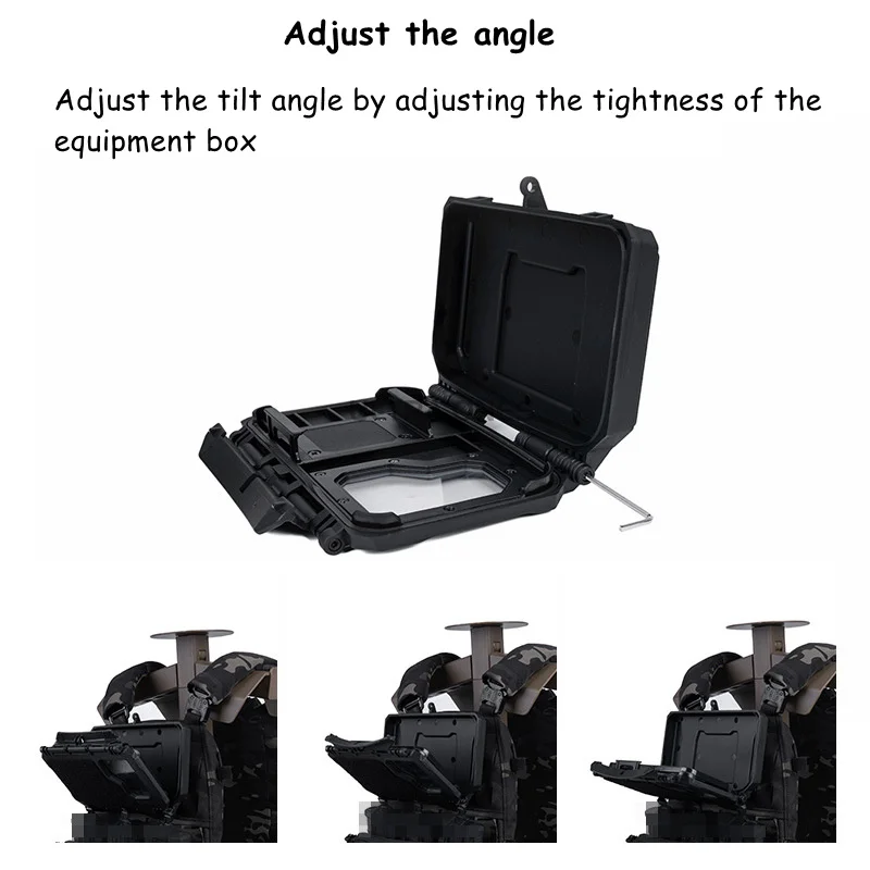Portamóvil táctico MOLLE para teléfono, tablero navegación Airsoft - imagen 2