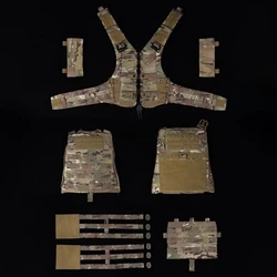 Chaleco táctico AVS MBAV portaplacas MOLLE modular liberación rápida