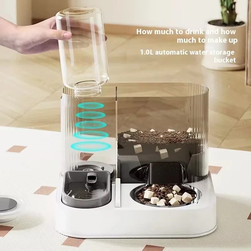 Comedero automático para gatos y perros: agua-comida integrada - imagen 3