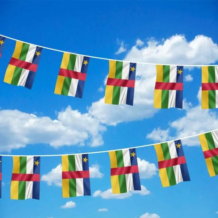 Sky Flag Banderines de la República Centroafricana para fiestas - imagen 2